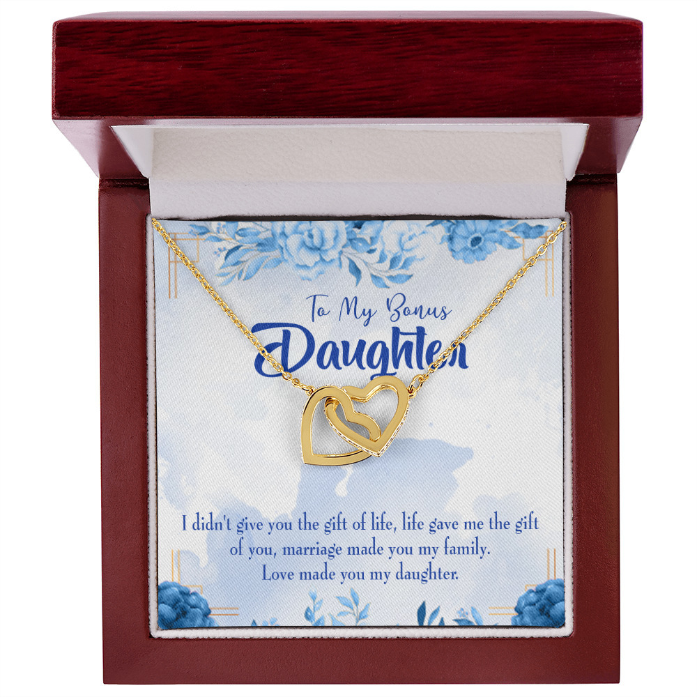 To My Daughter Bonus Daughter Inseparable Necklace